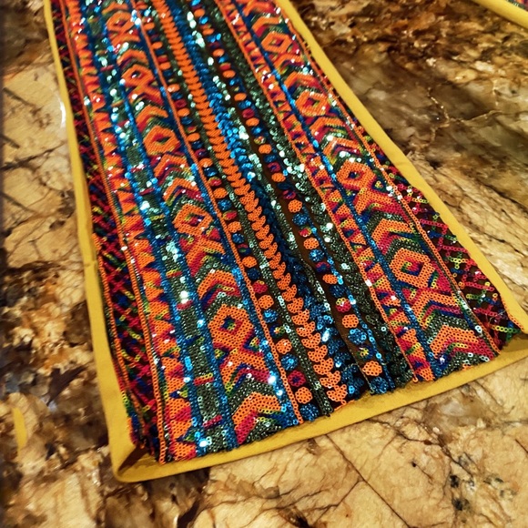 “IT’S A FREAKIN’ FIESTA!” Sequin Wide Leg Flares - Picture 13 of 14